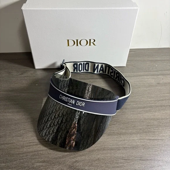 Dior Men’s Navy and Black Christian Dior Visor - Picture 1 of 5